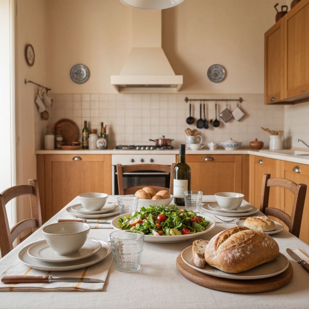 Tavola pranzo mezzogiorno